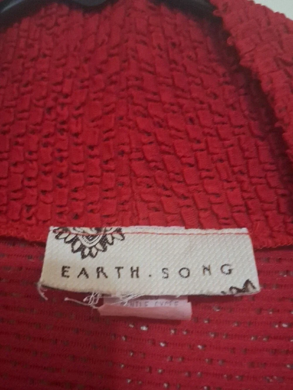 Open-Front Red Draped Cardigan Sweater for Women